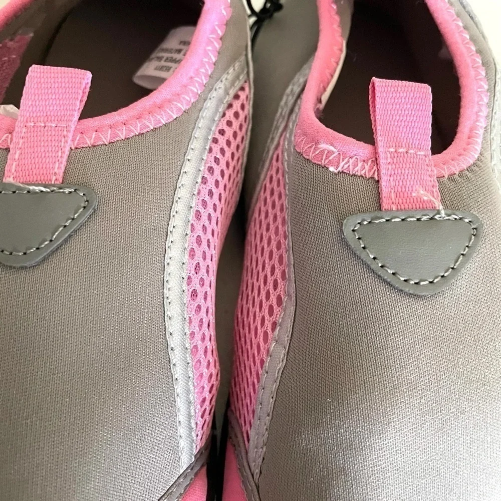 SUN & SKY pink & grey mesh water shoes size medium